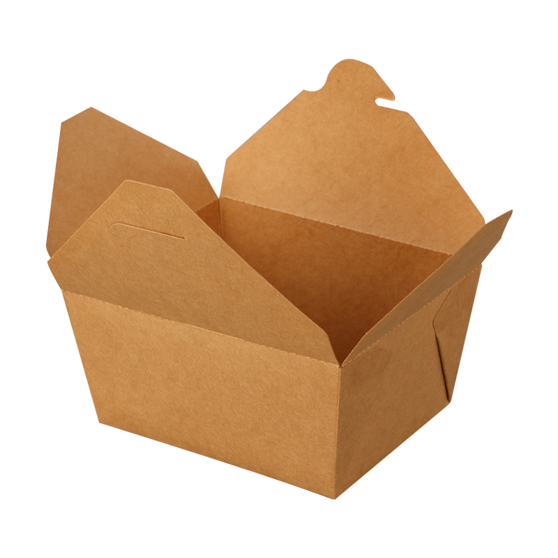2000 ml öljynkestävät Kraft Deli -paperilaatikot