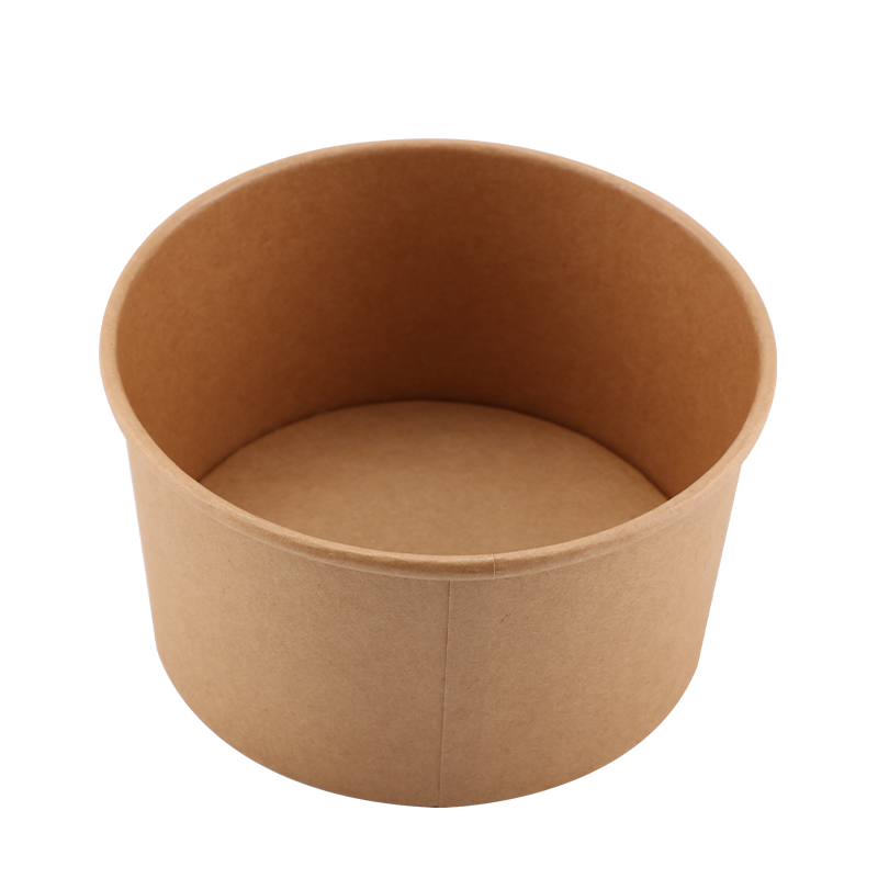 1300 ml öljynkestävä Kraft-salaattikulho